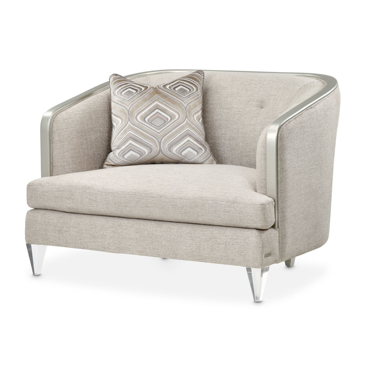 Camden Court - Chair And Half - Flax/Platinum