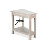 Chair Side Table With Power Strip
