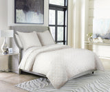 Trabuco - 3 Piece King Duvet Set - White