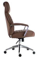 Silla de oficina alta de cuero vegano Dc