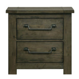 Maverick - Nightstand With USB - Gray