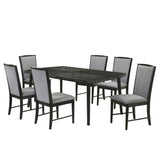 Skyline - Rectangle Dining Table With 6 Chairs - Black