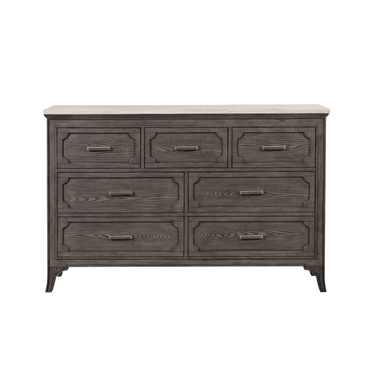 Lisbon - Marble Top Dresser - Gray