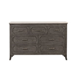 Lisbon - Marble Top Dresser - Gray