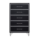 Ava - 5 Drawer Chest - Ebony