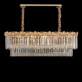 Marquise - 16-Light Rectangular Chandelier - Gold