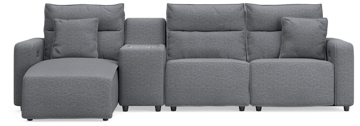 Modmax II - Seccional reclinable - Sal y pimienta