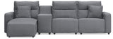 Modmax II - Seccional reclinable - Sal y pimienta
