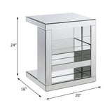 Dominic - 24" Accent Table - Mirrored