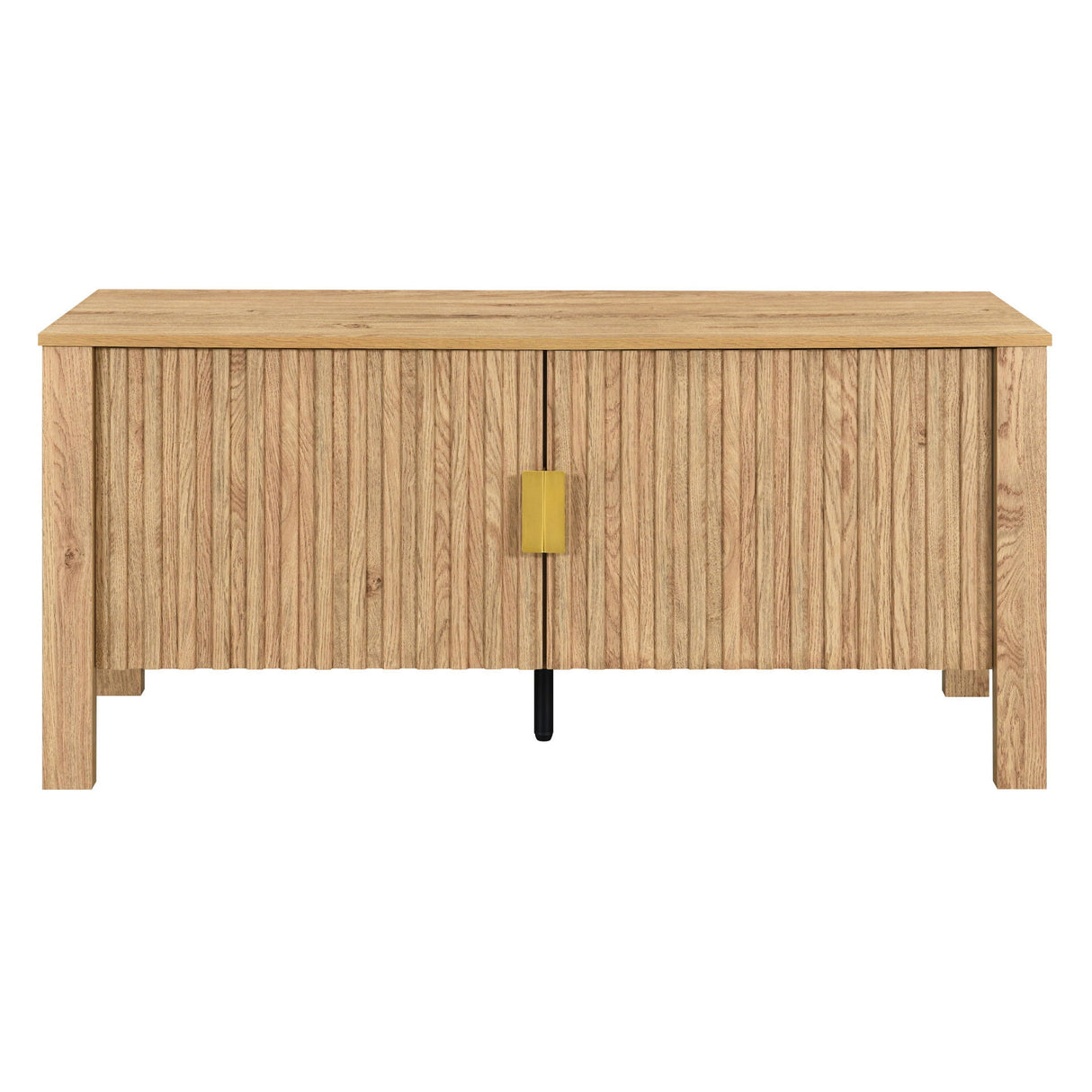 Thayer - Consola de TV de dos puertas de 47" - Natural