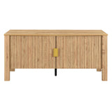 Thayer - Consola de TV de dos puertas de 47" - Natural