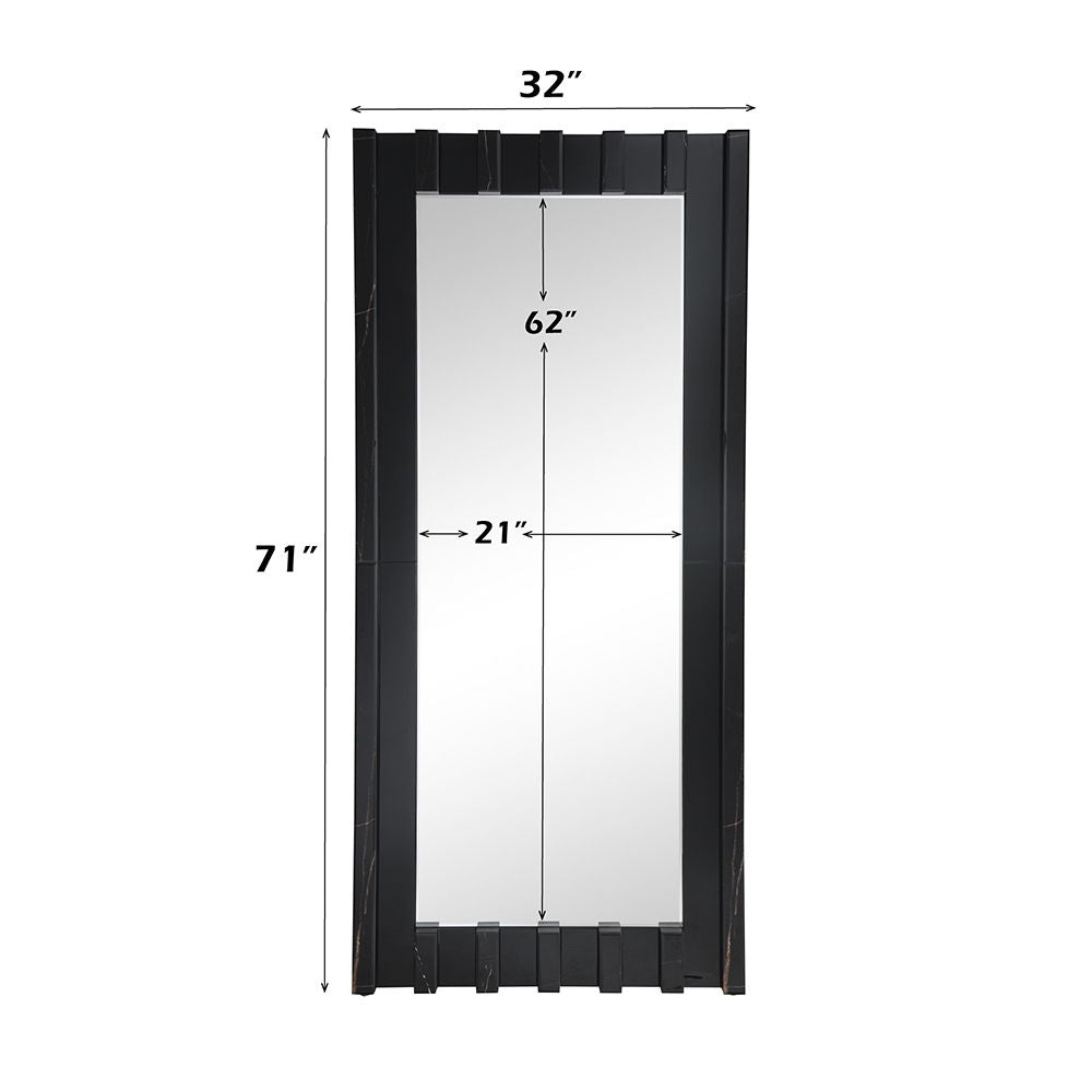 Dara - Floor Mirror - Black