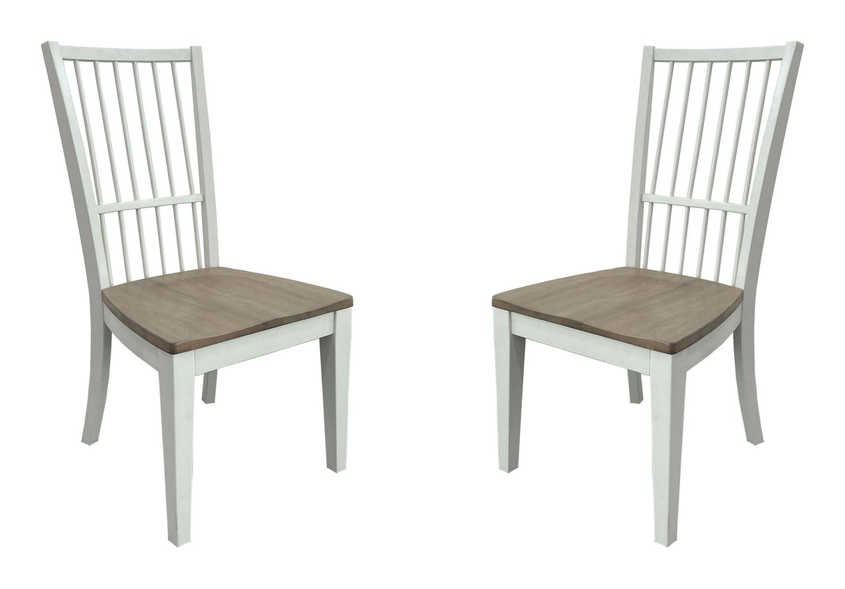 Americana Modern Dining - Spindle Back Dining Chair (Set of 2) - Cotton White
