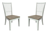 Americana Modern Dining - Spindle Back Dining Chair (Set of 2) - Cotton White