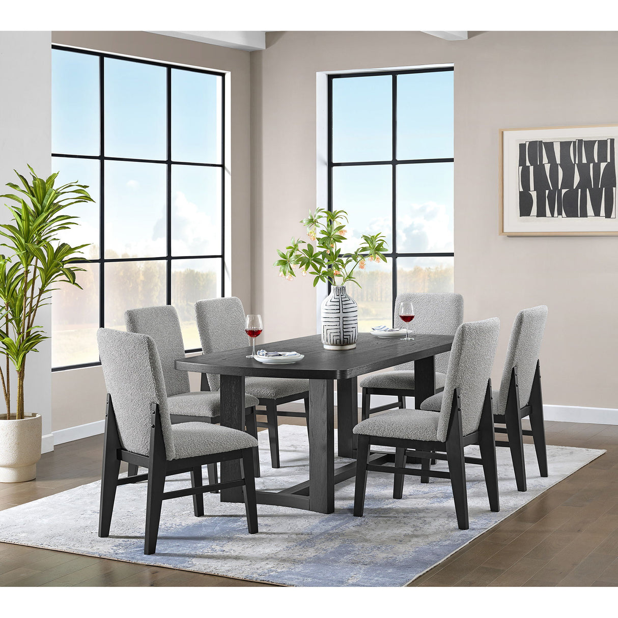 Portland - Mesa de comedor rectangular