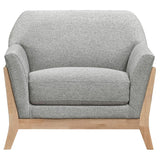 Vaughn - Fabric Upholstered Flared Arm Accent Chair - Gray