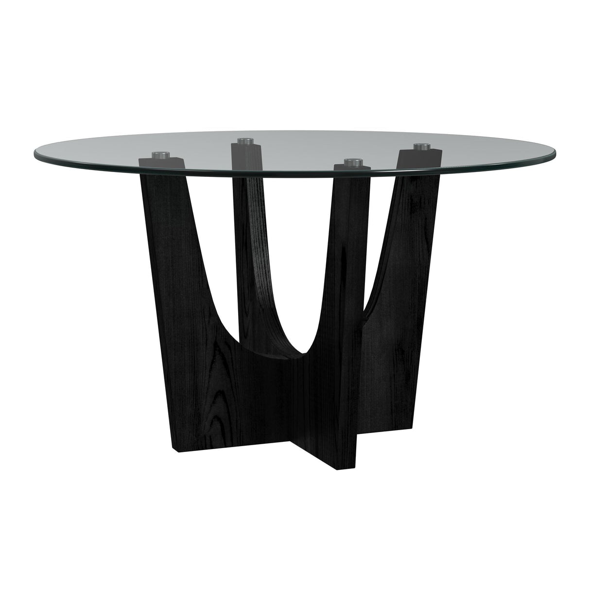 Oregon - Juego de comedor de altura estándar de 5 piezas (mesa redonda y cuatro sillas)