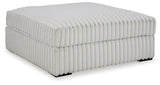 Stupendous - Oversized Accent Ottoman - Alloy