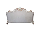 Vendome II - Sofa With 6 Pillows - Two Tone Ivory Fabric & Antique Pearl