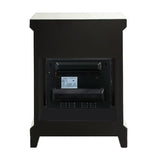 Noralie - Chimenea - Plateado Perla - 35"