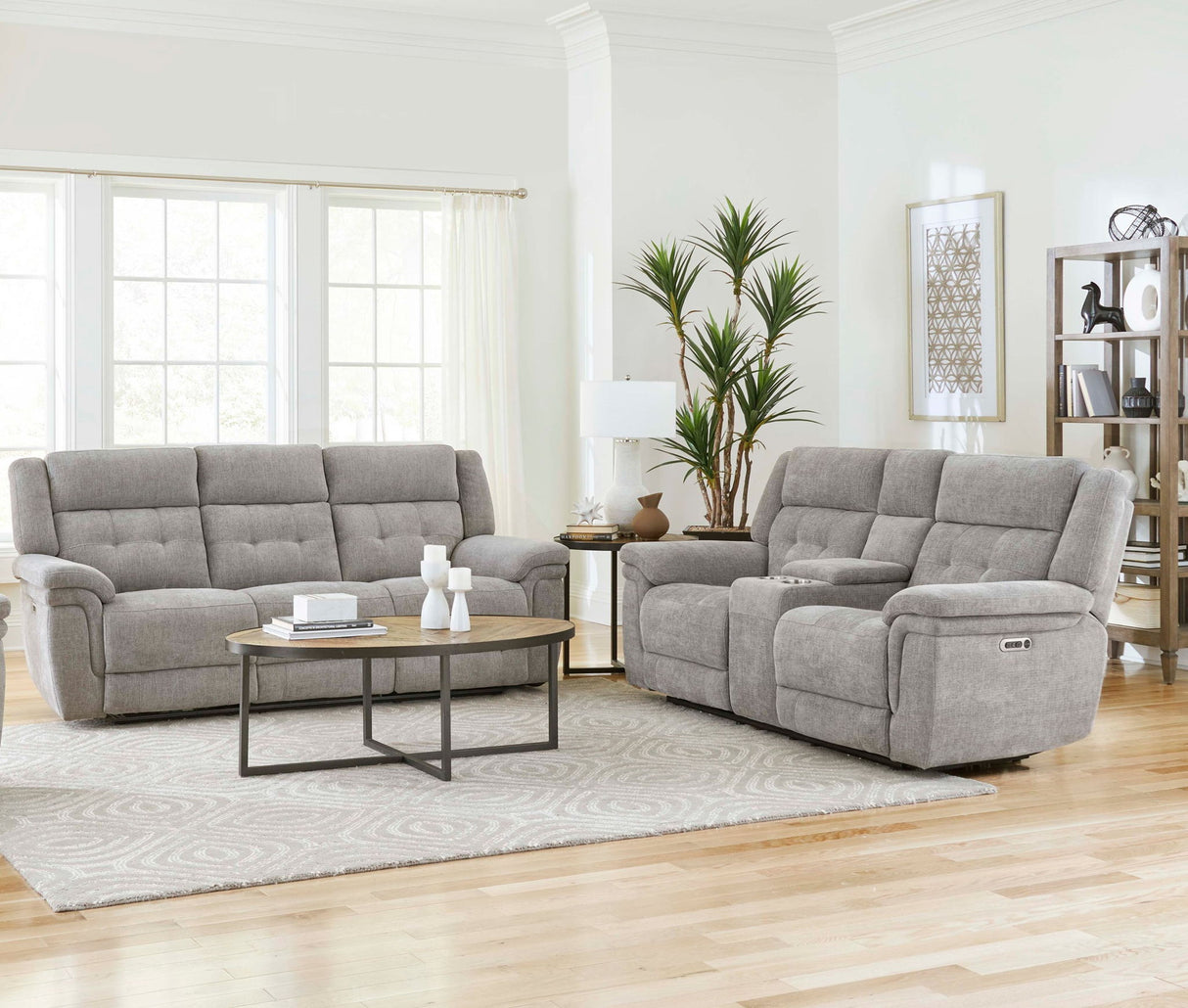 Richland - Power Reclining Sofa Set