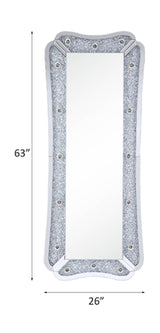 Noralie - Espejo de Pie Decorativo - Espejado - Madera - 63"