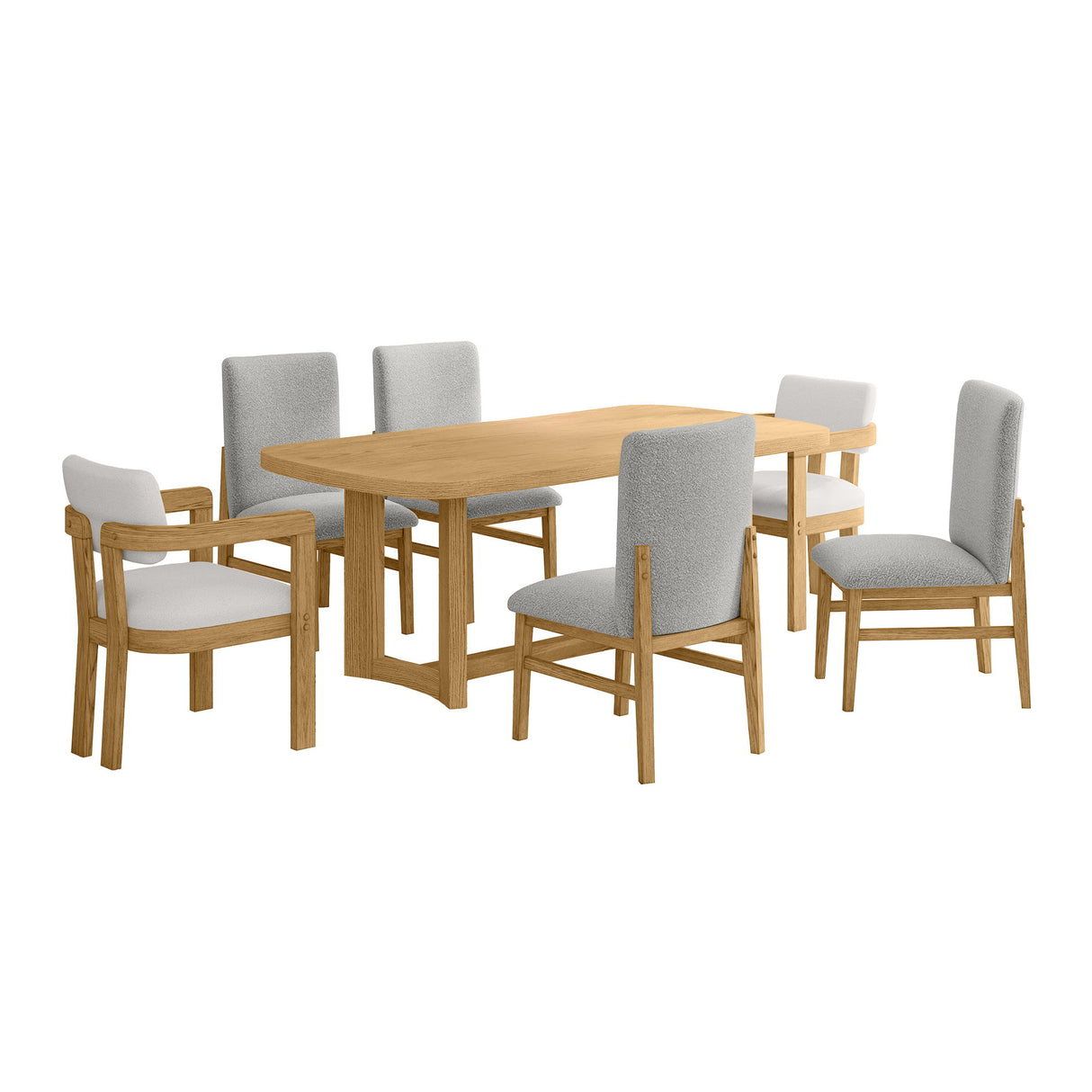 Portland - Juego de comedor rectangular