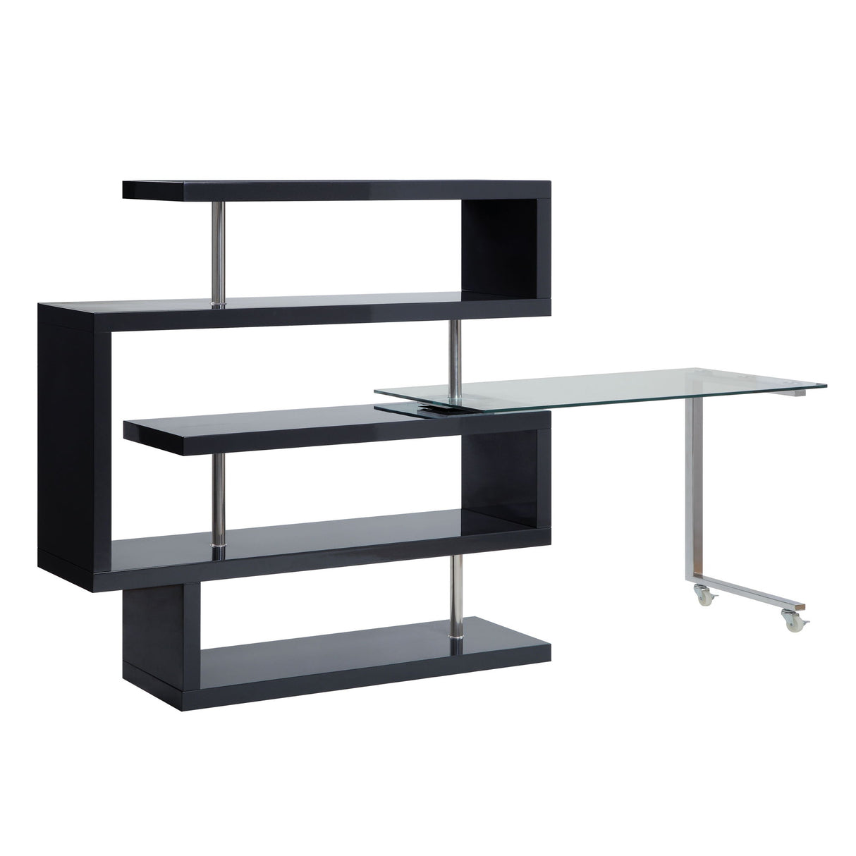Buck II - Writing Desk With Bookshelf
