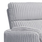Radius - Sofá de dos plazas reclinable Power Glider con consola