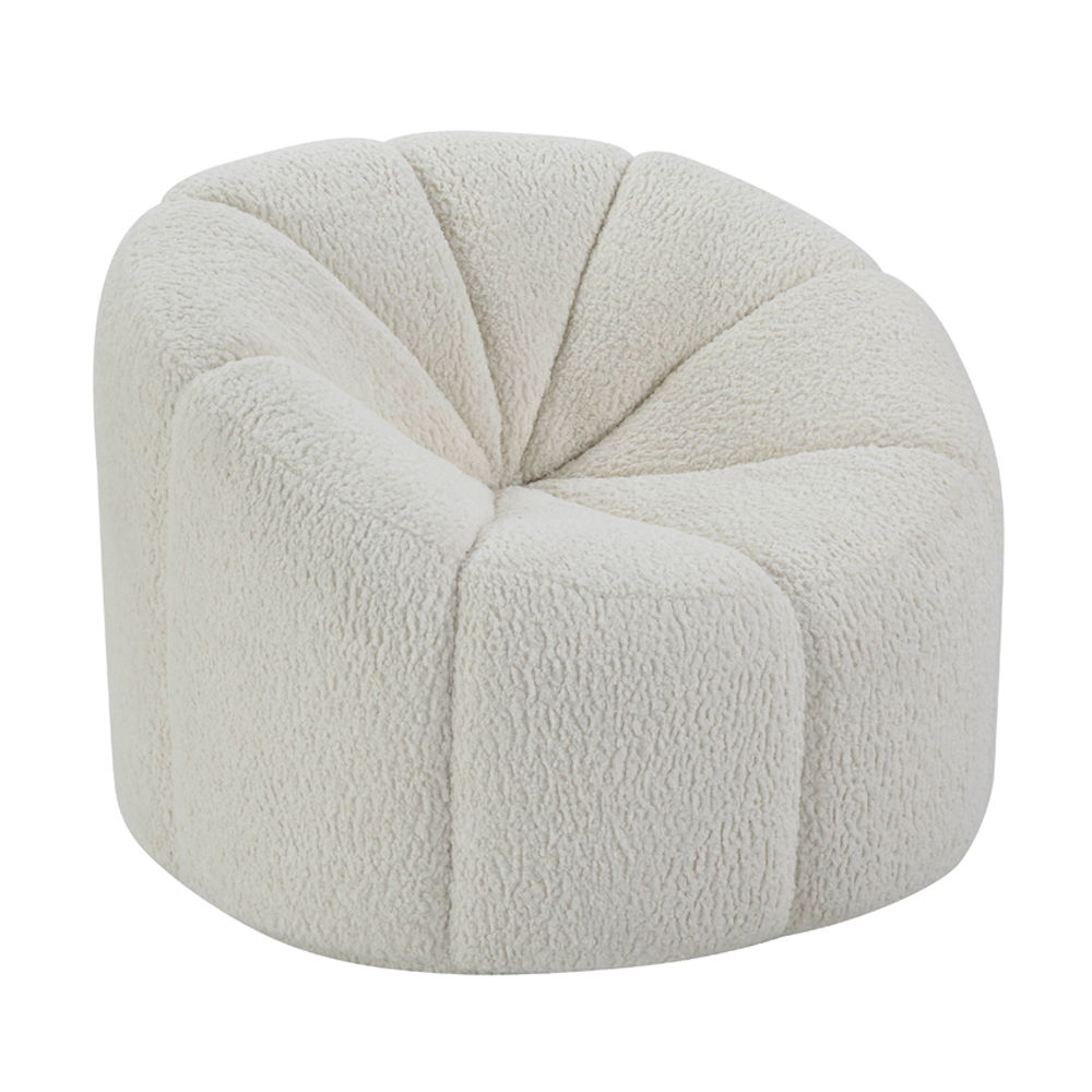 Osmash - Silla - Sherpa de Peluche Blanco