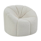 Osmash - Silla - Sherpa de Peluche Blanco