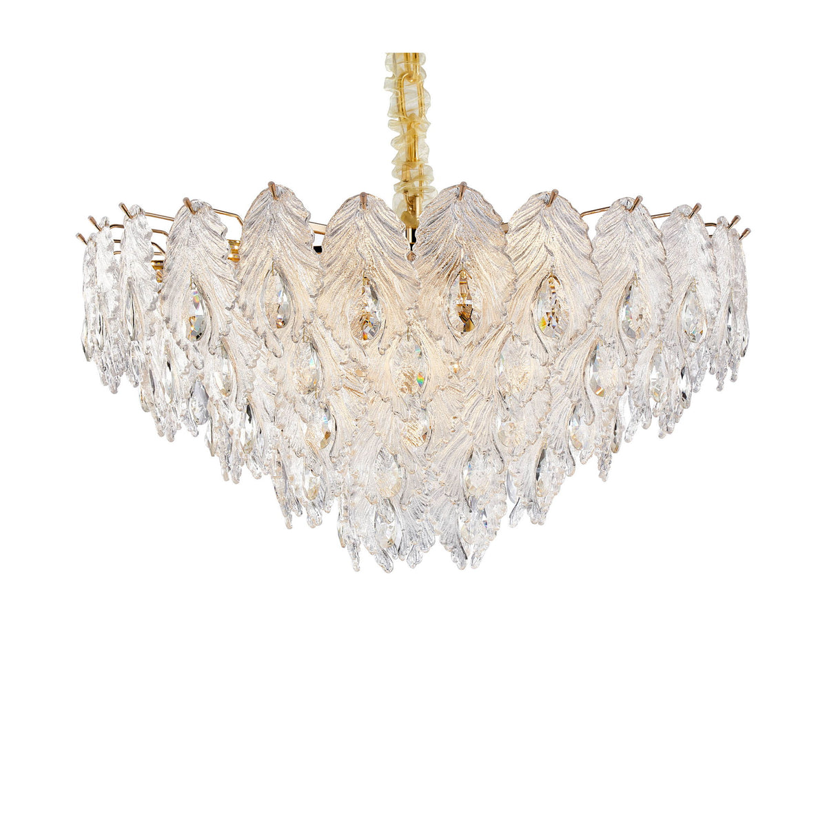 Michael Amini Lighting - Orlisse 18-Light Acrylic Chandelier - Gold