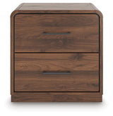 Fortlorn - Walnut Brown - Two Drawer Night Stand