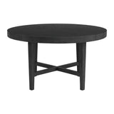 Versailles - Mesa de comedor redonda contemporánea - Negro