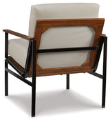Tilden - Sillón decorativo - Marfil / Marrón