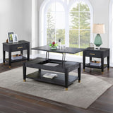 Yves - 3 Piece Occasional Table Set - Black