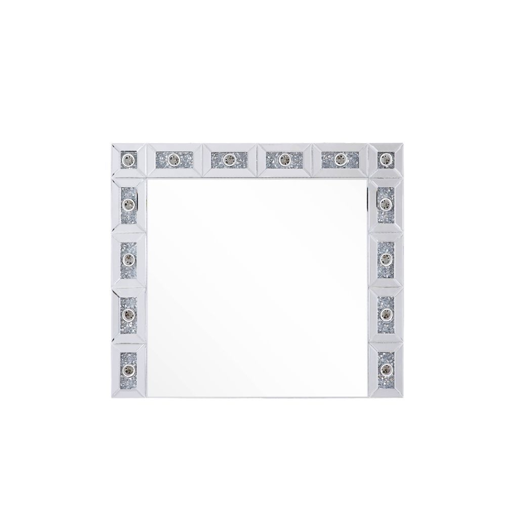 Noralie - Decoración de pared - Espejo y diamantes de imitación - 28"