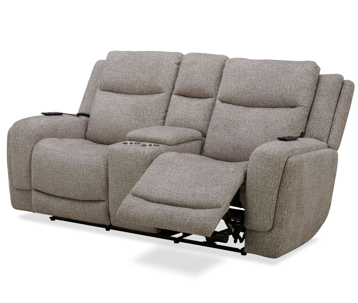 Penfield - Power Reclining Zero Gravity Console Loveseat With Heat, Massage And Speaker - Frappe