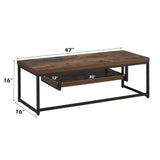 Bob - Mueble de TV - Roble envejecido y negro