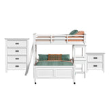 Hampton Kids - Loft With Ladder And Desk With Speaker Bedroom Set