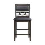 Amherst - Counter Height Faux Leather Side Chair (Set of 2) - Walnut