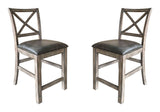 Lodge Dining - Upholstered Counter Chair (Set of 2) - Siltstone