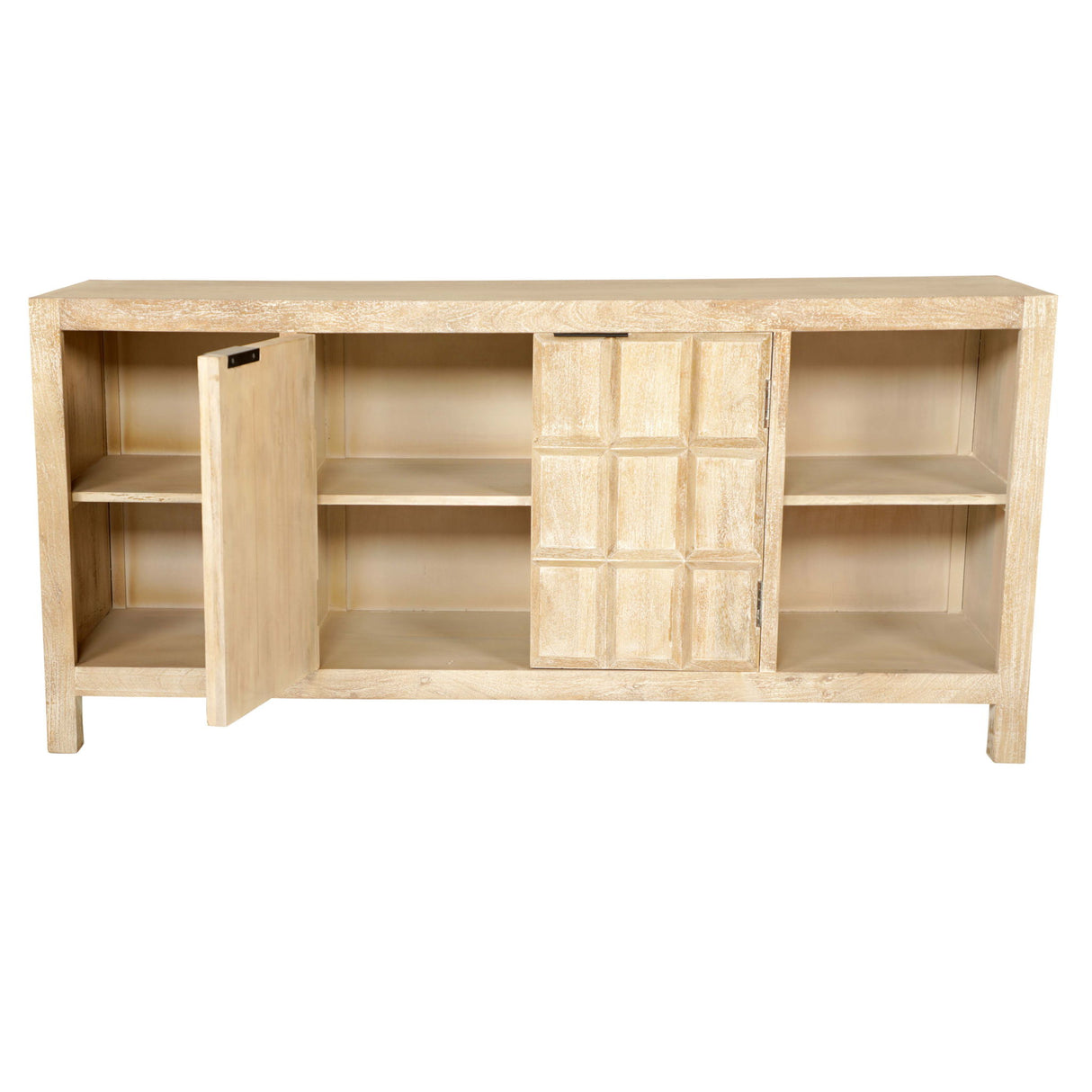 Laguna - Consola de 64" - Madera natural blanqueada