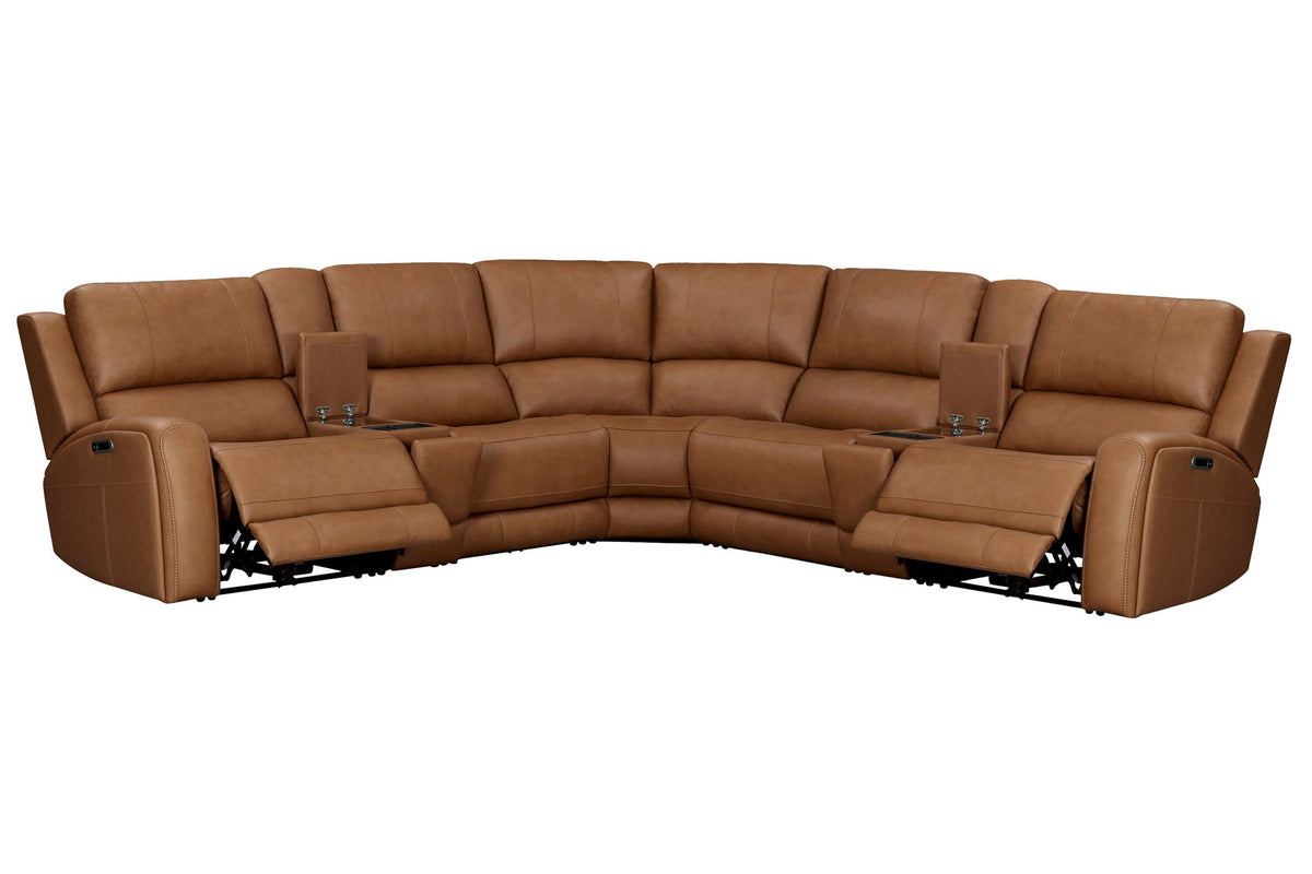 Seccional reclinable eléctrico Belmont - Zero Gravity con reposacabezas ajustables eléctricamente