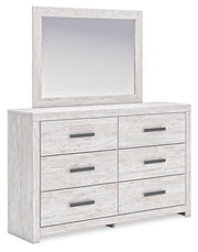 Cayboni - Dresser And Mirror - Whitewash