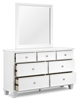 Fortman - Dresser And Mirror - White