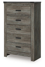 Frandern - Gray - Five Drawer Chest