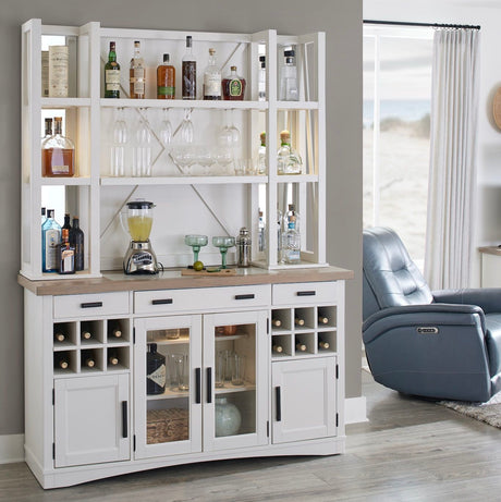 Americana Modern Dining - Buffet And Open Hutch With Quartz Insert - Cotton alternate view 3