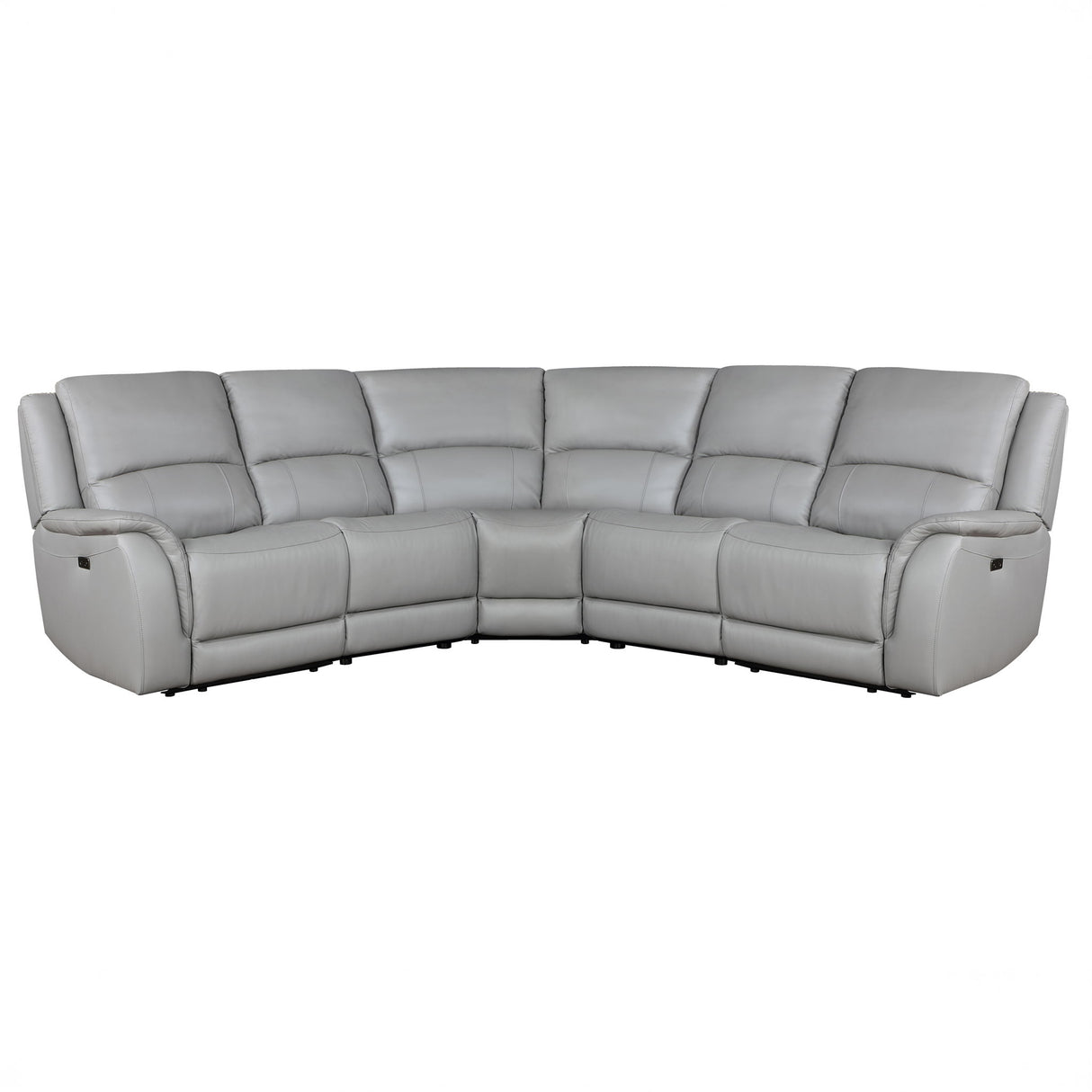 Alexandria - Leather Power Sectional alternate view 7