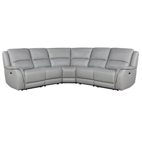 Alexandria - Leather Power Sectional alternate view 7